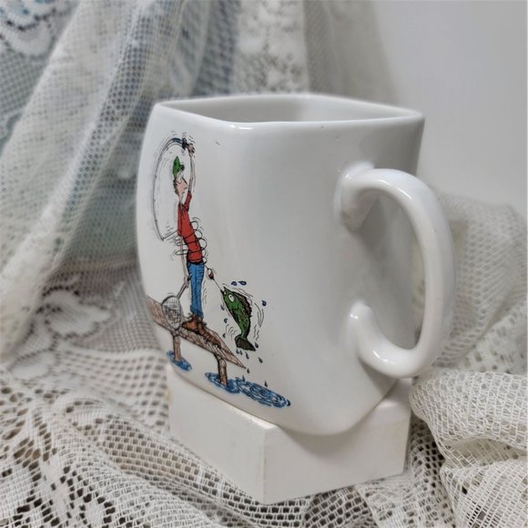 Vintage 1992 Twisted Fisherman's The Results of Over Cast mug Coffee cup - Picture 2 of 8